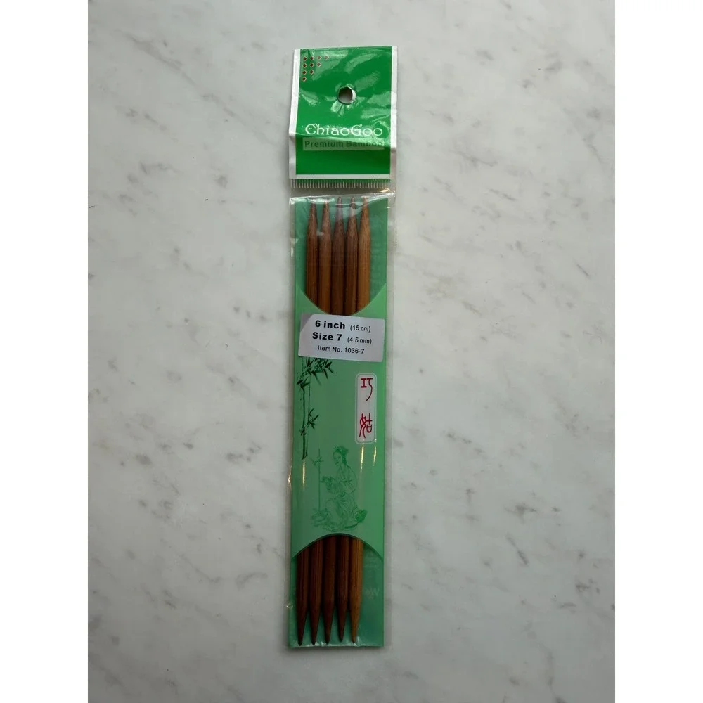 ChiaoGoo Knitter's Pride Clover Knitting DPN Needles Mixed Sizes Bamboo Lot of 3